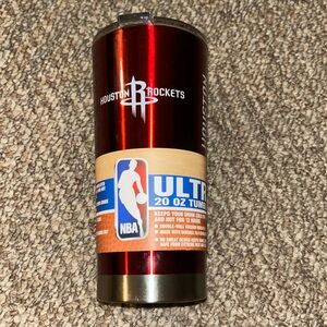 NEW HOUSTON ROCKETS 20 OZ TUMBLER NBA BASKETBALL RED